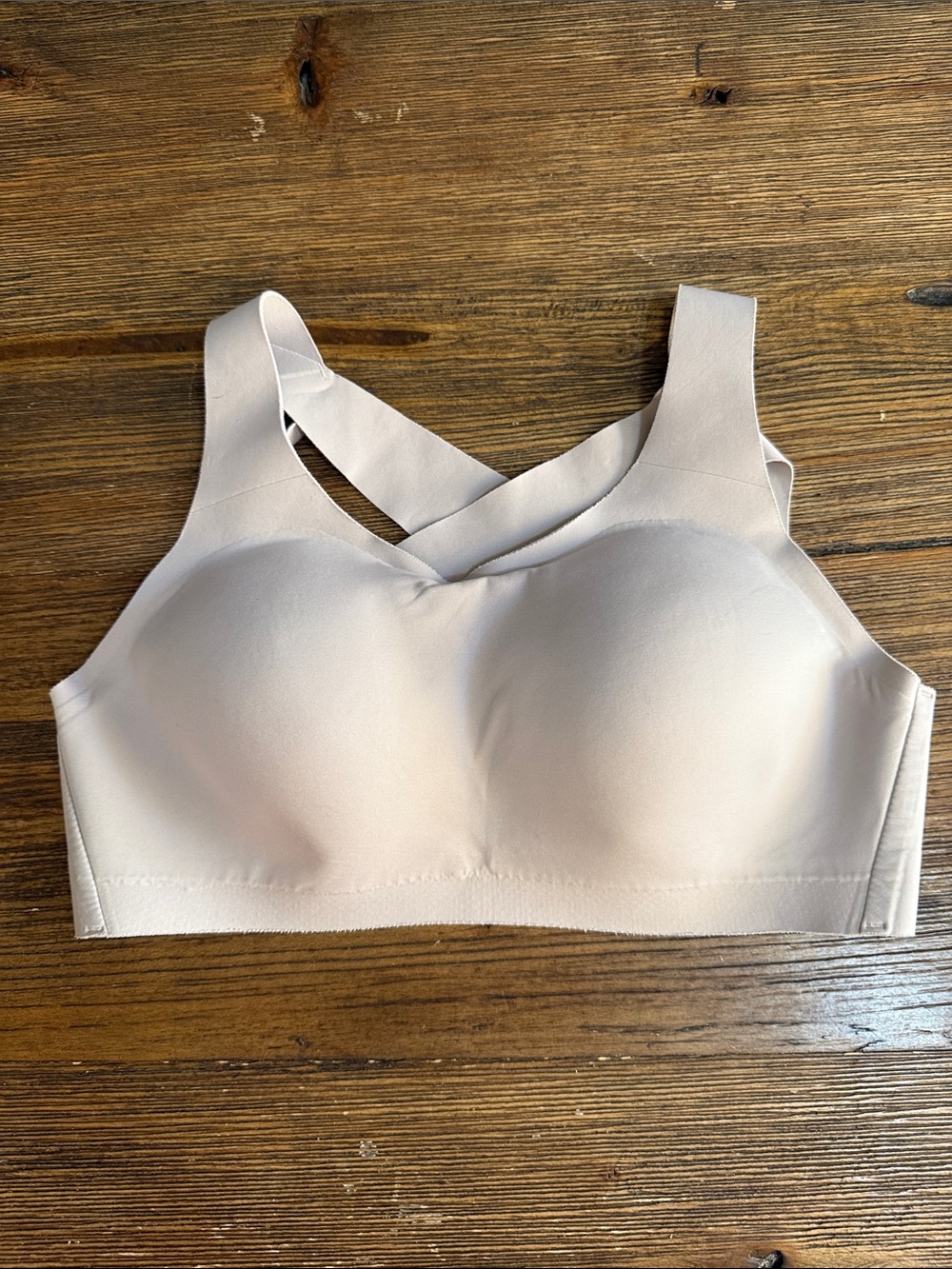 lululemon athletica Nude/Light Taupe Seamless Padded Sports Bra